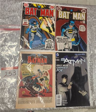 4x Batmans Including #183 No Cover