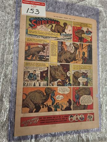 1947 Superman Star Weekly Page