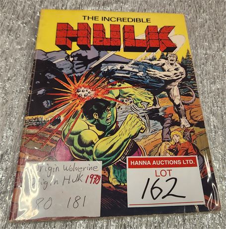 Hulk #180/181 Graphic Novel 1978 (Origin Wolverine)