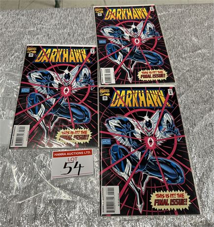 3 x Darkhawk #50 issues (Low Distribution)