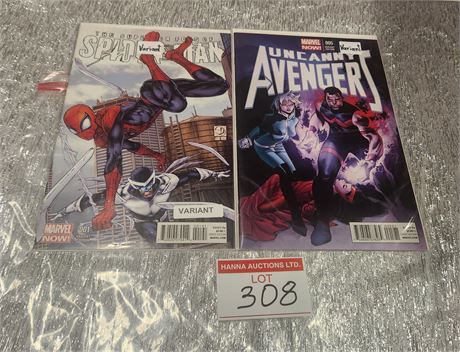 2 Key Variants Avengers & Spiderman