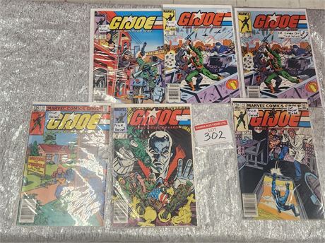 6 x G.I Joe Price Variants #10/15/16/16/17/22